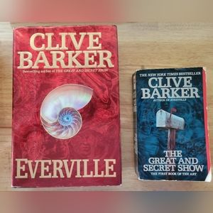 CLIVE BARKER Book of the Art Vol 1 &2 Great & Secret Show (PB) & Everville (HC)